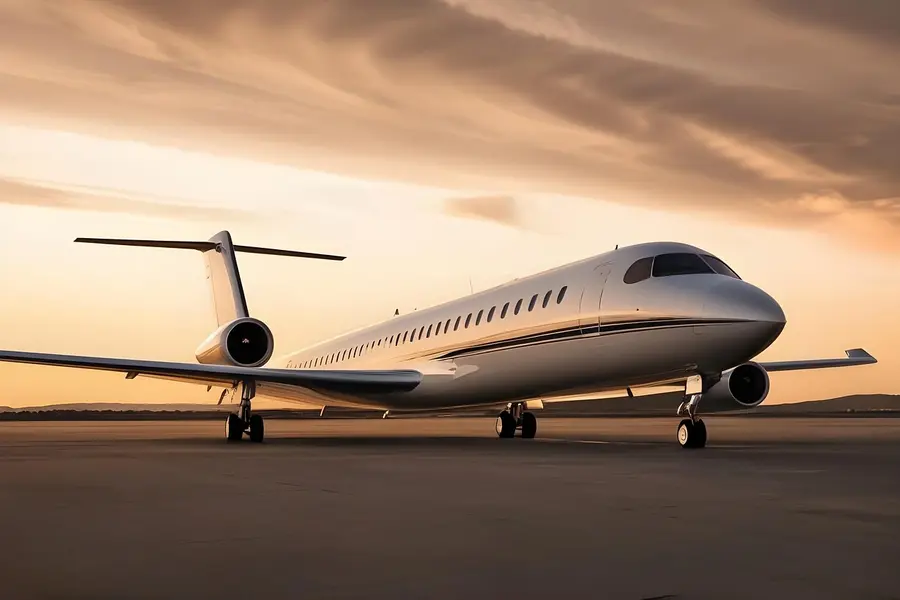 Bombardier Global 7500, a prominent ultra-long-range business jet. 